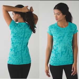 Lululemon Swiftly SS 8 Cosmic Teal GUC